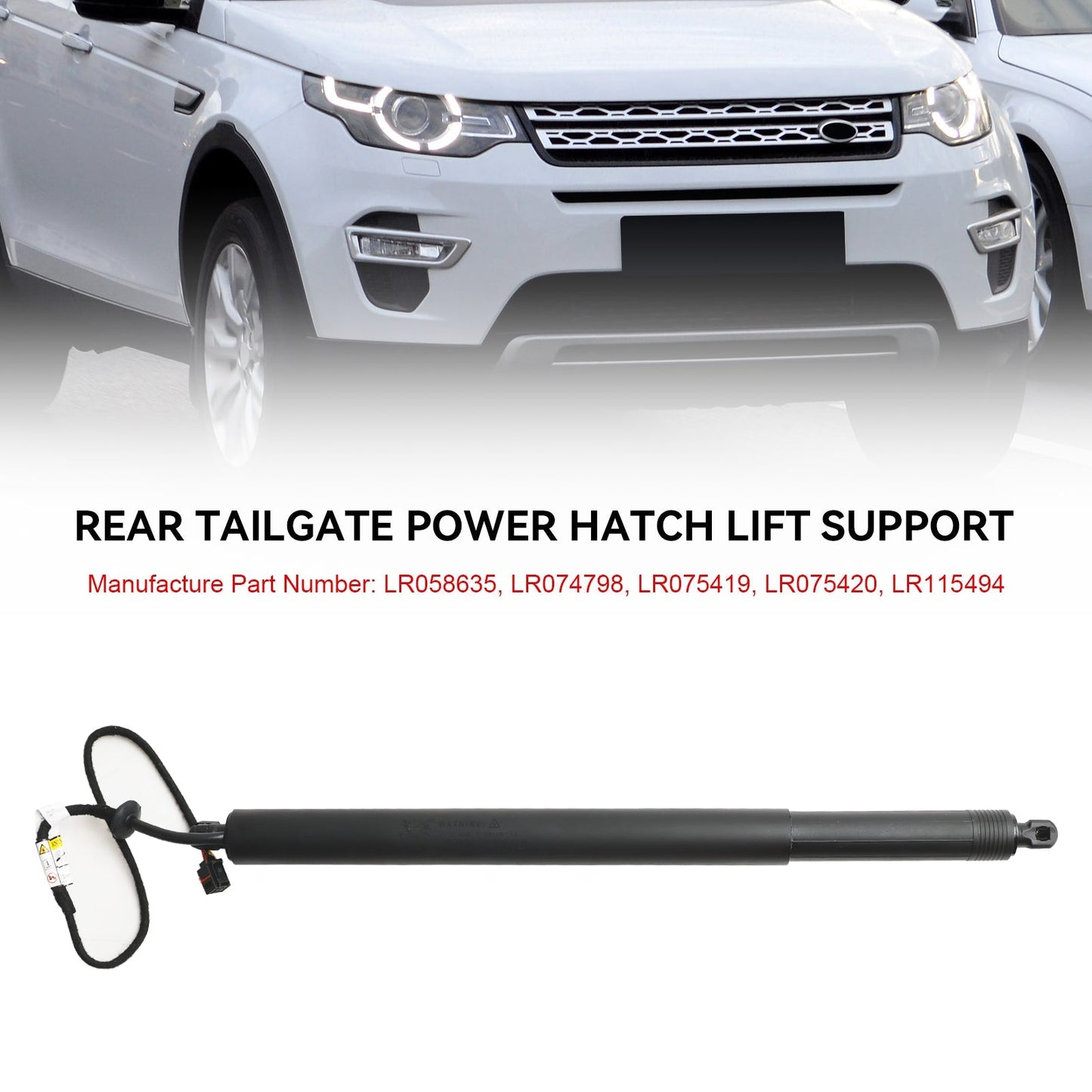LC Rear Boot Lid Gas Spring Strut LR075419 LR058635 2015-2019 Land Rover Discovery Sport L550