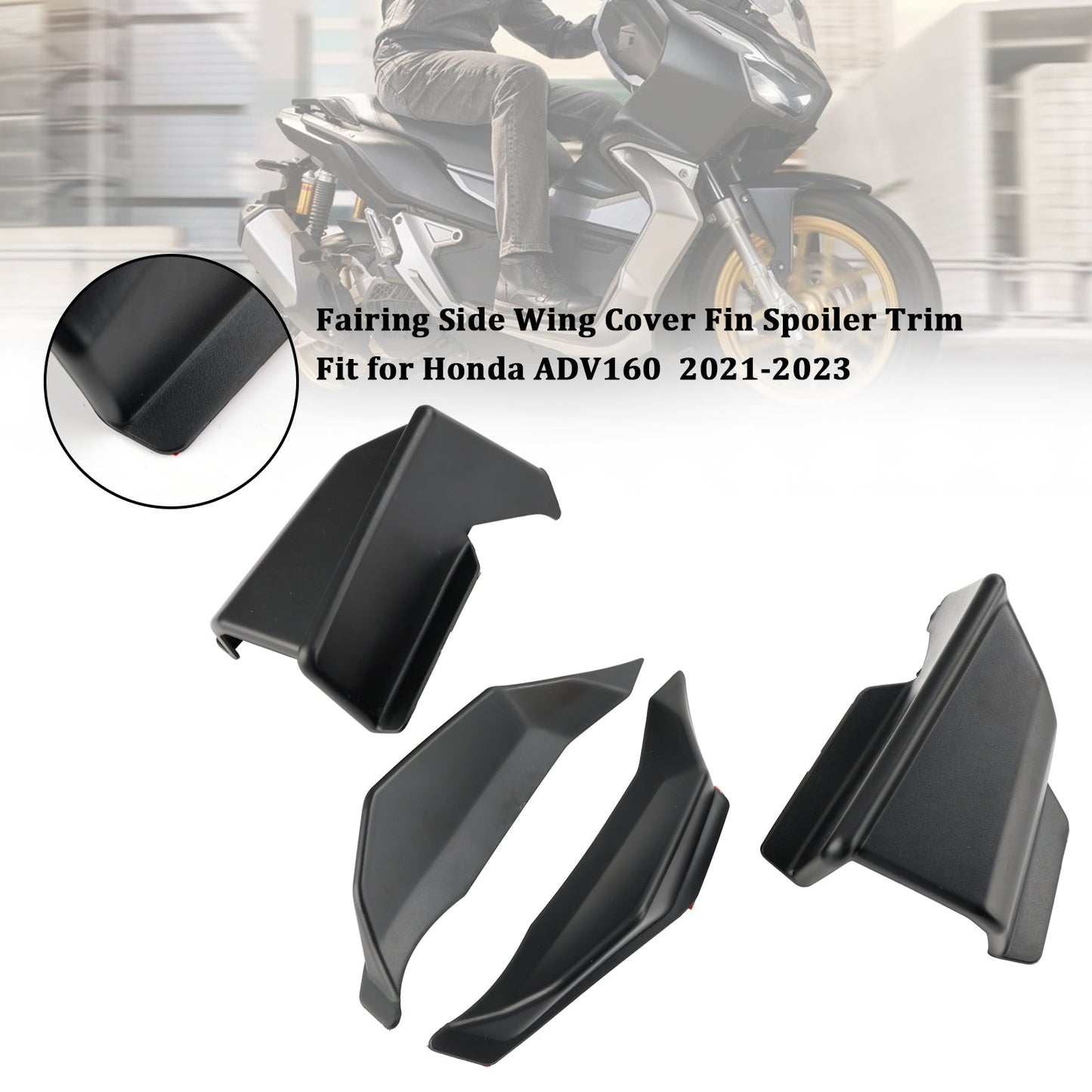 Fairing Side Wing Cover Fin Spoiler Trim For Honda ADV 160 2021-2023