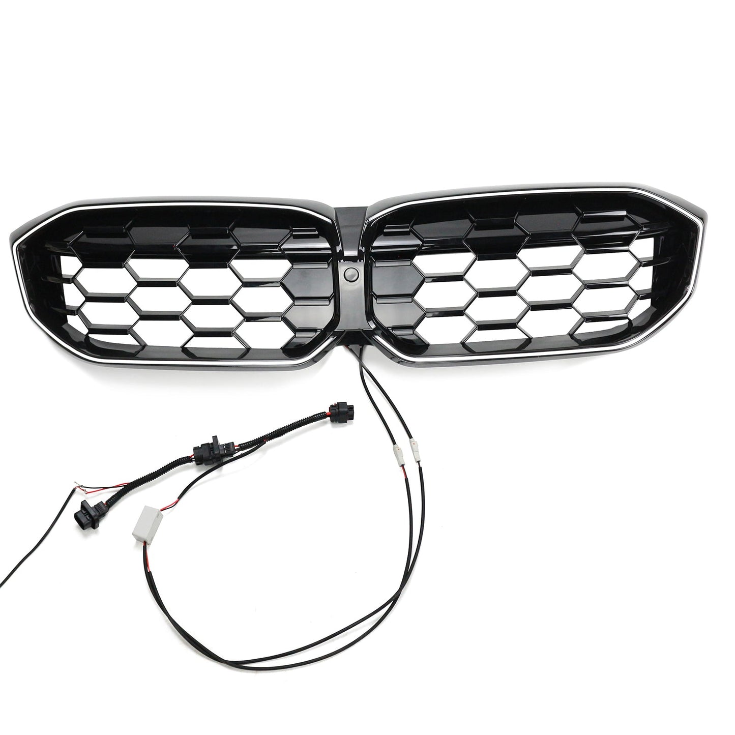 BMW 2023-2024 3 Series G20 G21 320i/330i/M340i/318i/320d Diamond Front Kidney Grille Gloss Black Grill