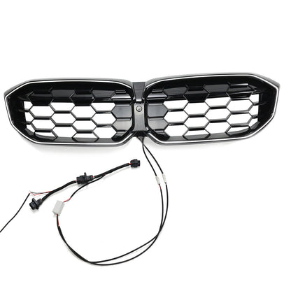 BMW 2023-2024 3 Series G20 G21 320i/330i/M340i/318i/320d Diamond Front Kidney Grille Gloss Black Grill