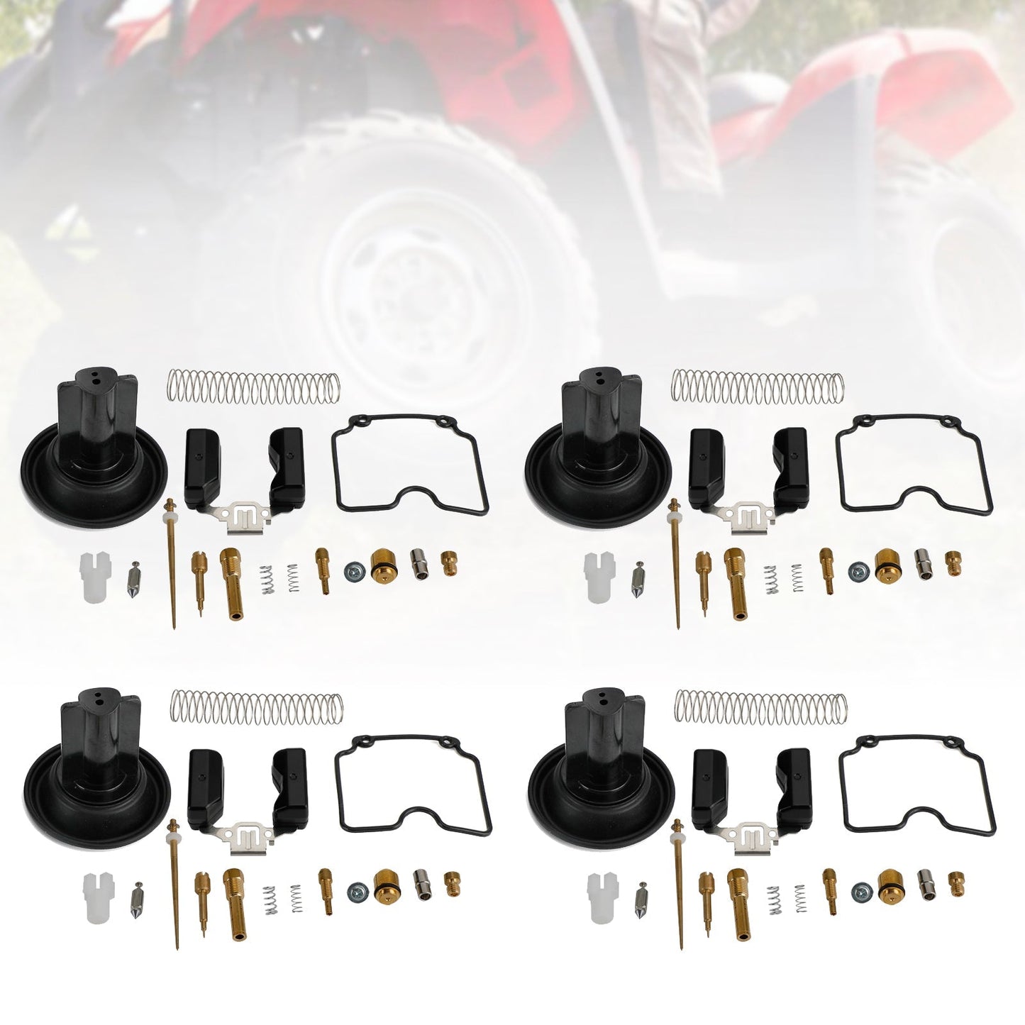 Kit de reparación y reconstrucción de carburador de 4 piezas para ATV, ATV250, EN250, GP200, GP250 y MV30 de 250 cc