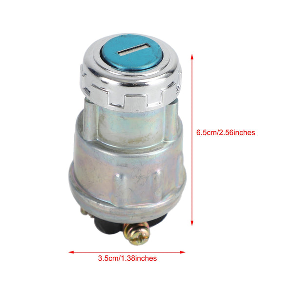 Interrupteur d'allumage universel pour montage encastré Jk423 12 V 2 clés 3 positions Arrêt Marche Démarrage