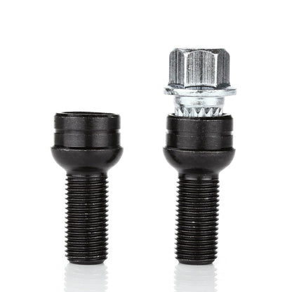 Beetle 8D0601139F 006 Steel Wheel Bolt & Lock Lug Nut Set With Key