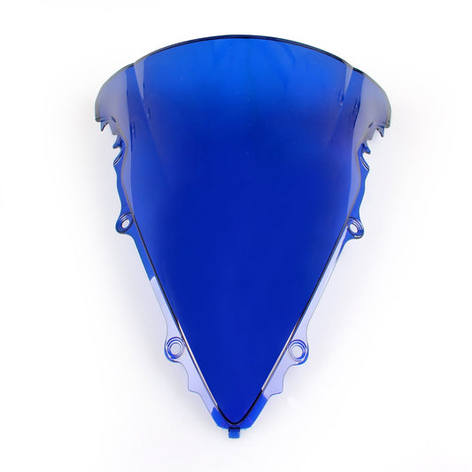 Pare-brise double bulle pour Yamaha YZF R6 2003-2005 R6S 2006-2009 Bleu