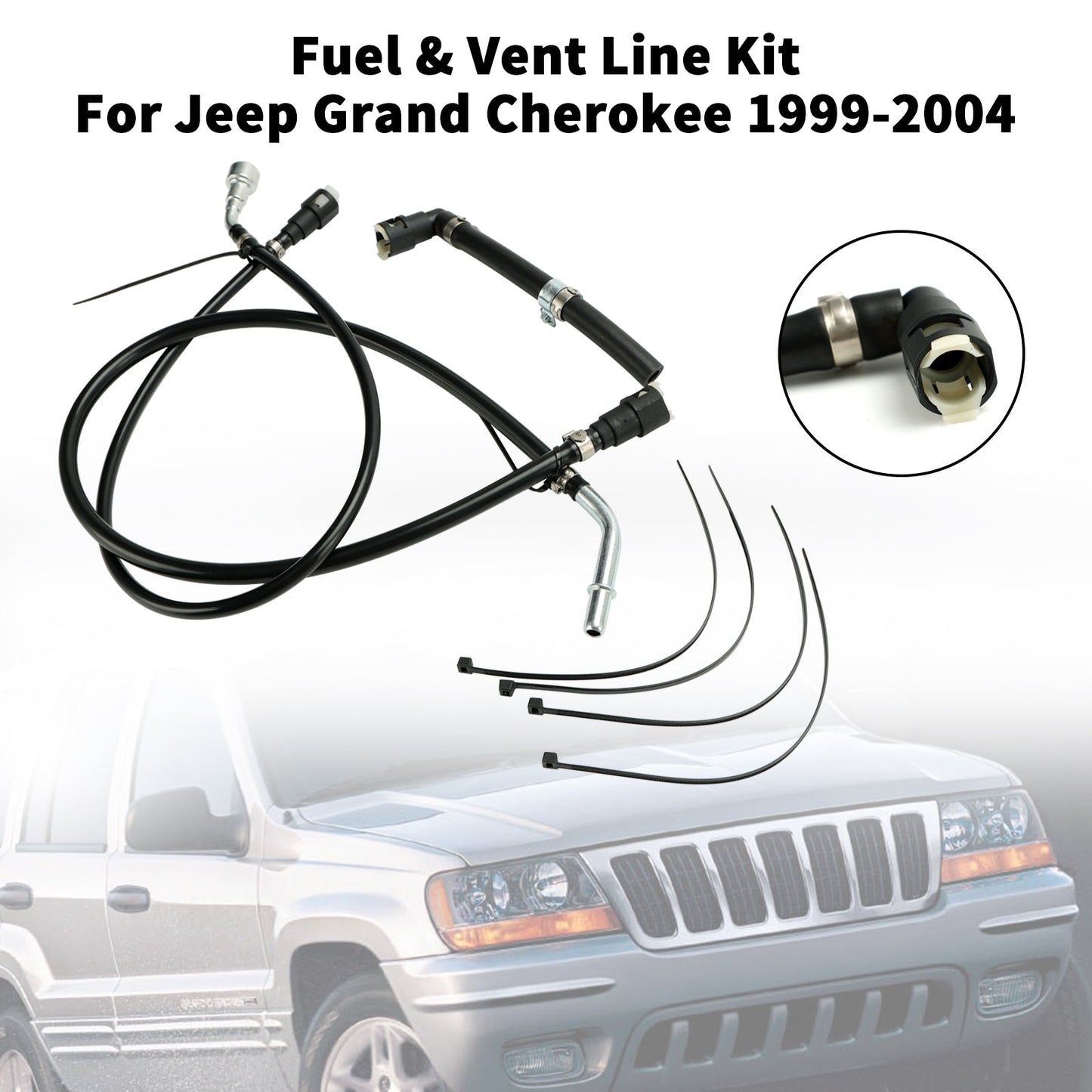 Jeep Grand Cherokee 1999-2004 : ensemble de conduites de carburant de pompe à filtre FL-FG0918 68202490A