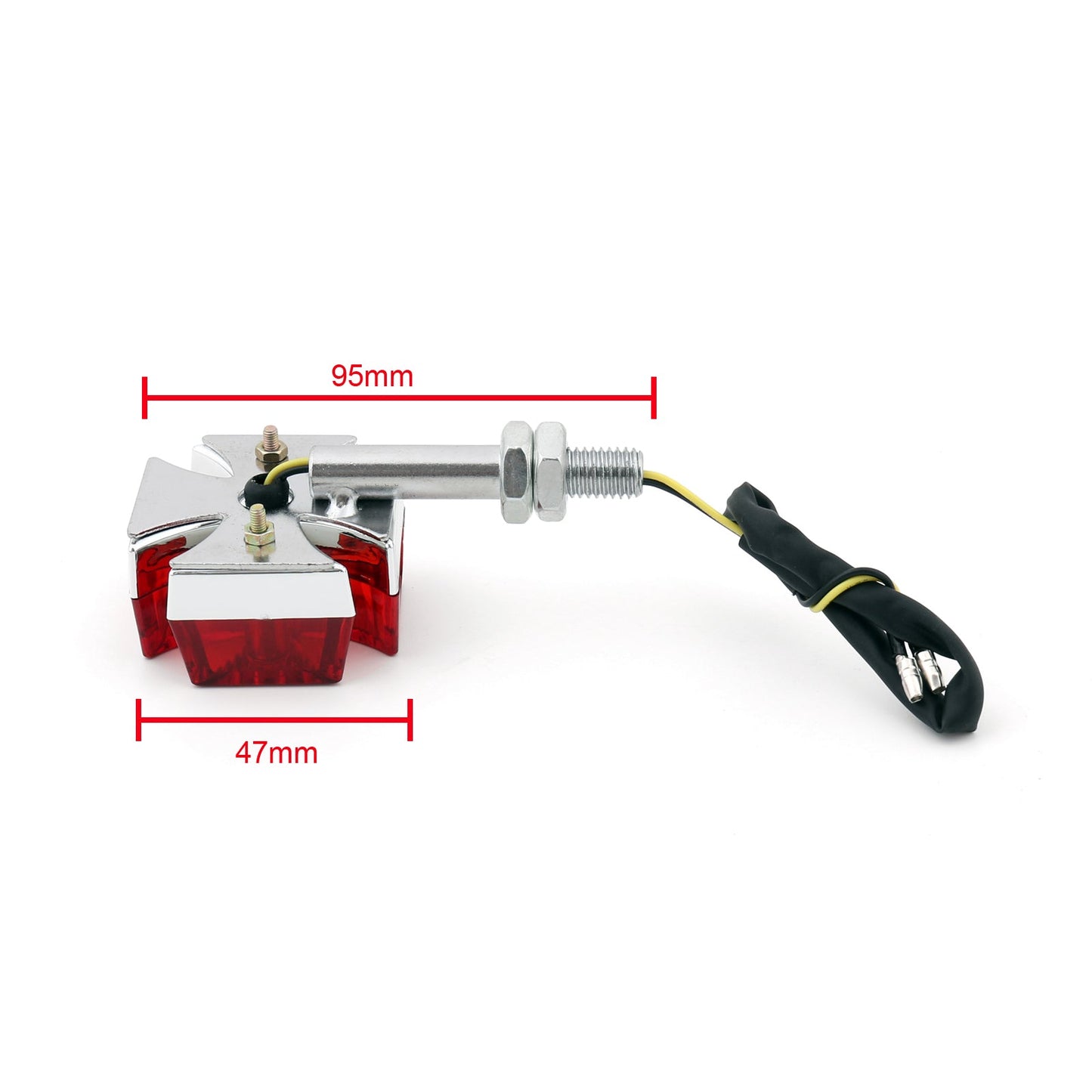 Clignotant LED rouge personnalisé pour moto Harley 2PS DC 12 V