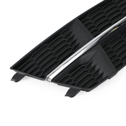 2016-2018 Audi A6 C7 S-Line Bumper Front Bumper Grill 4G0807681AN 4G0807682AN Lower Grille Grill Black Chrome Generic
