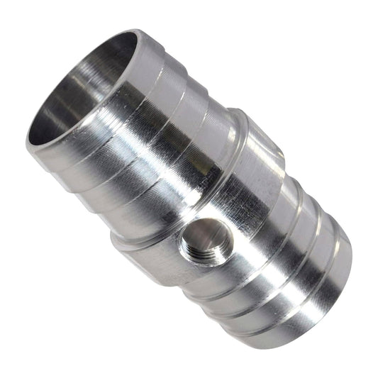 Raccord cannelé pour tuyau de radiateur avec port NPT 1/8" et adaptateur pour tube vapeur 1-1/4" AN627-20X125