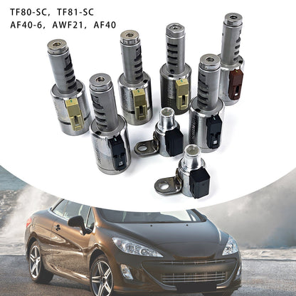 Citroen Volvo Fiat Peugeot Renault 8Pcs Transmission Solenoid Kit TF80-SC TF81-SC AF40-6 AWF21 AF40 Generic