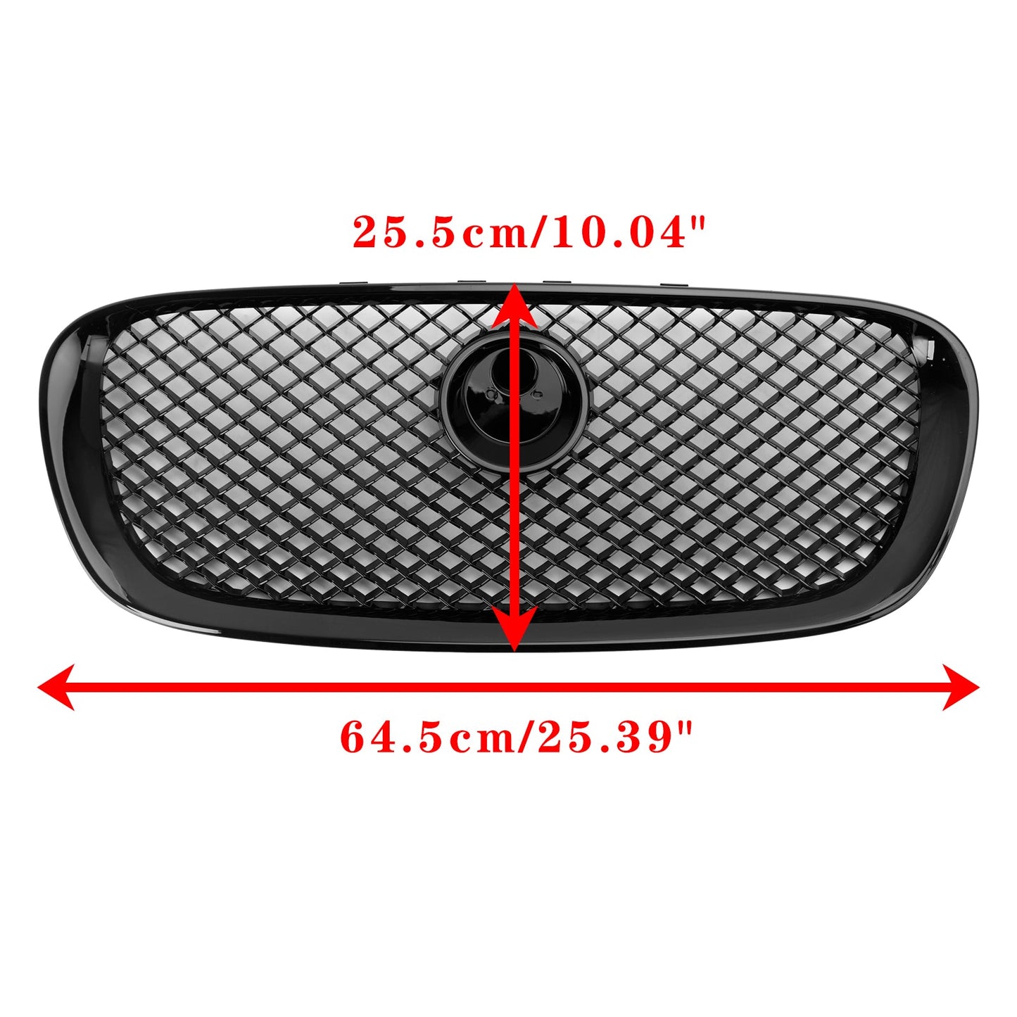 Jaguar XF Front Black Grille 2008 2009 2010 2011 XF-R Style Mesh Air Intake Radiator Grill