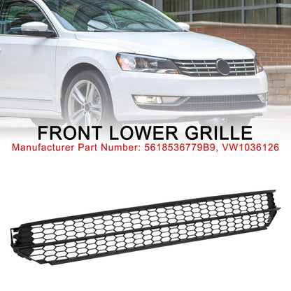 Volkswagen 2012-2015 Passat 5618536779B9 VW1036126 Honeycomb Front Bumper Lower Grill