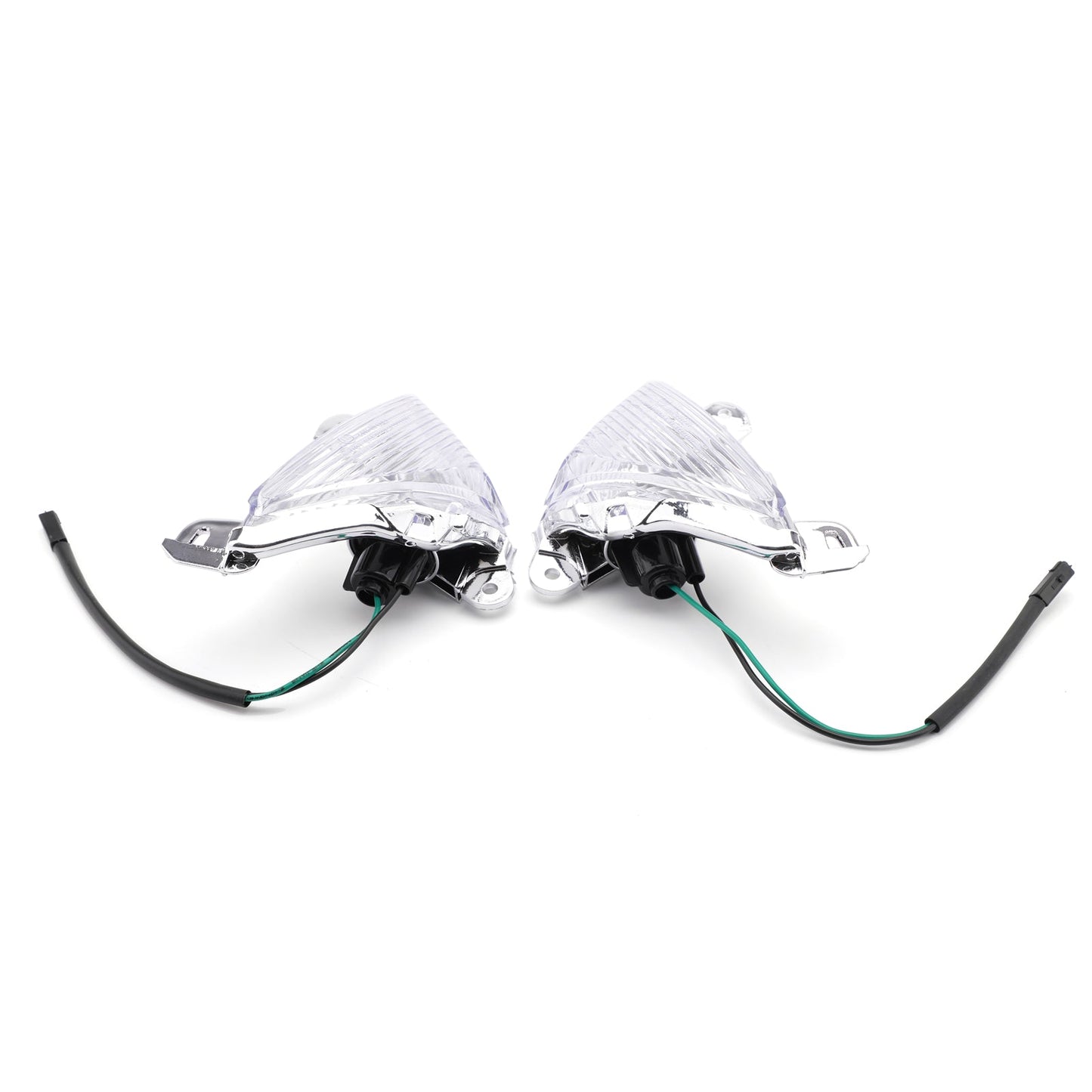 Front Turn Signals Lens For ZX 14R 10R 6R 636 Ninja 650F Clear Assosary
