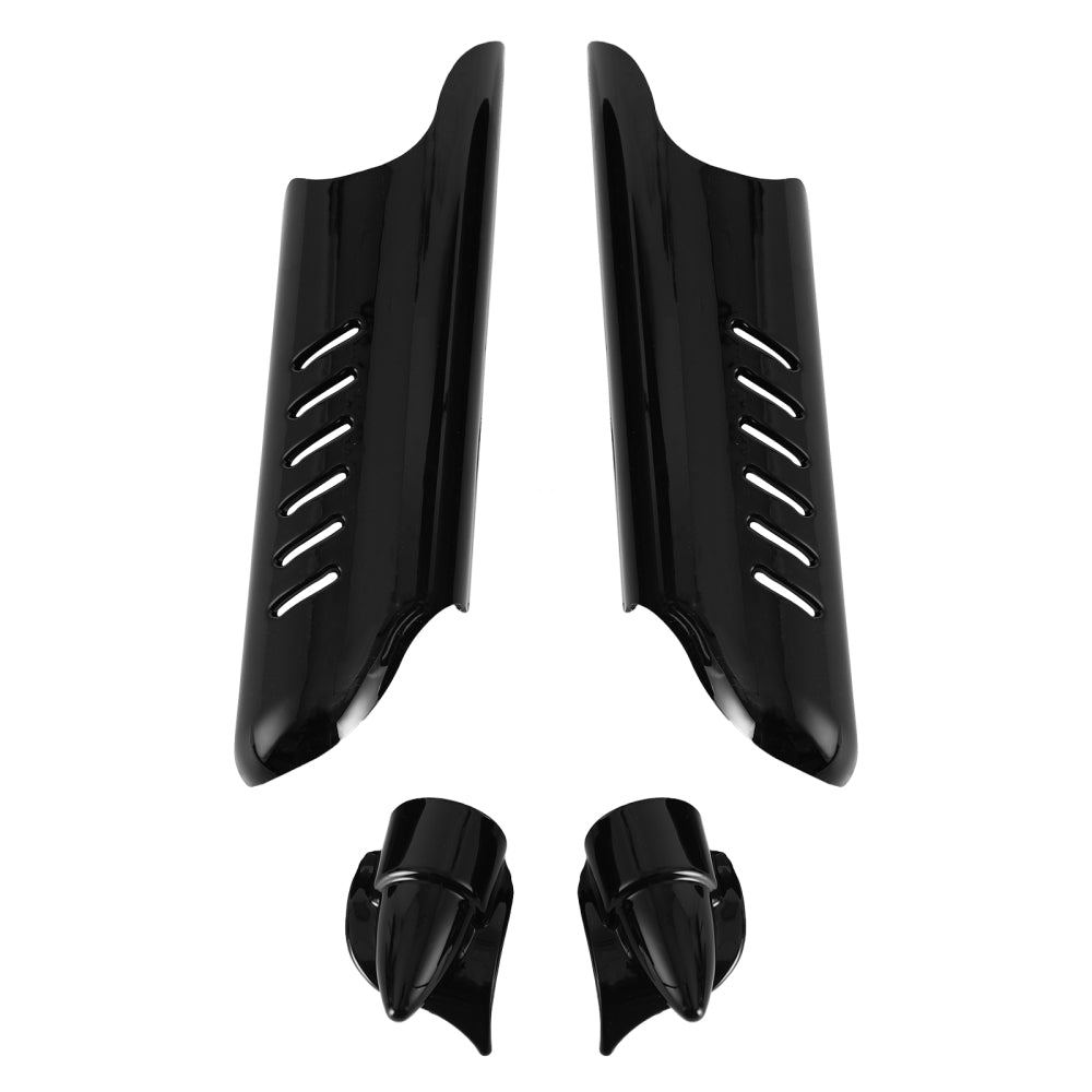 Fork Lower Leg Deflectors Shield Cover For Touring Electra Glide FLHT 2000-2013