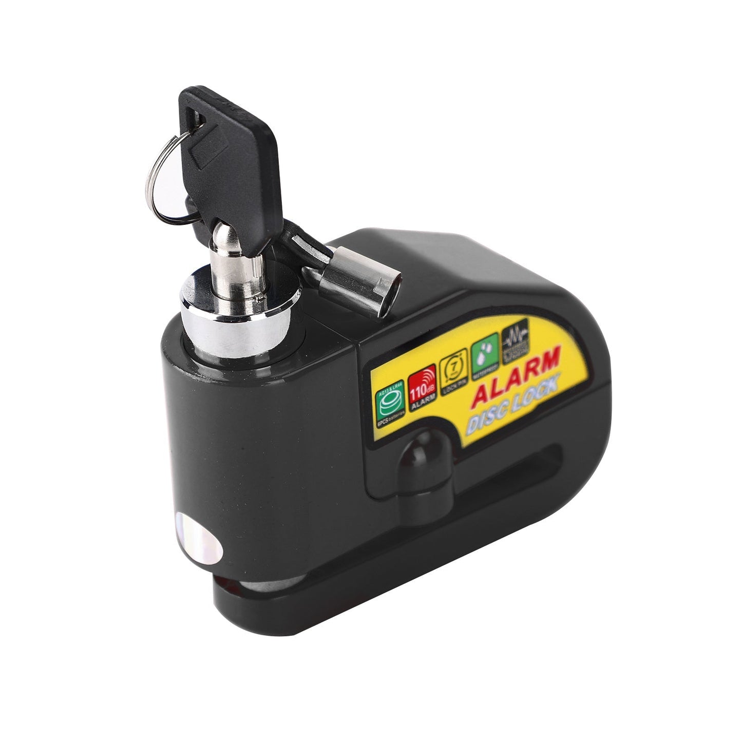 Alarma de bloqueo de freno de disco antirrobo para motocicleta, color azul