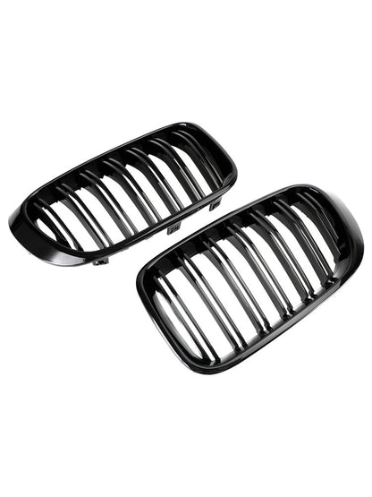 2014-2017 BMW X4 F26 xDrive28i/xDrive35i/xDrive20d/xDrive30d/xDrive35d Front Bumper Kidney Grille Gloss Black Grill