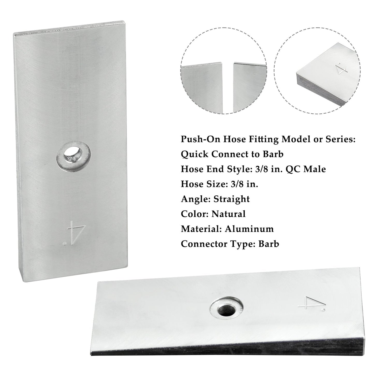 Heavy Duty Machined Steel Leaf Spring Shims for 2" Wide Leaf Springs (4 Degrees)