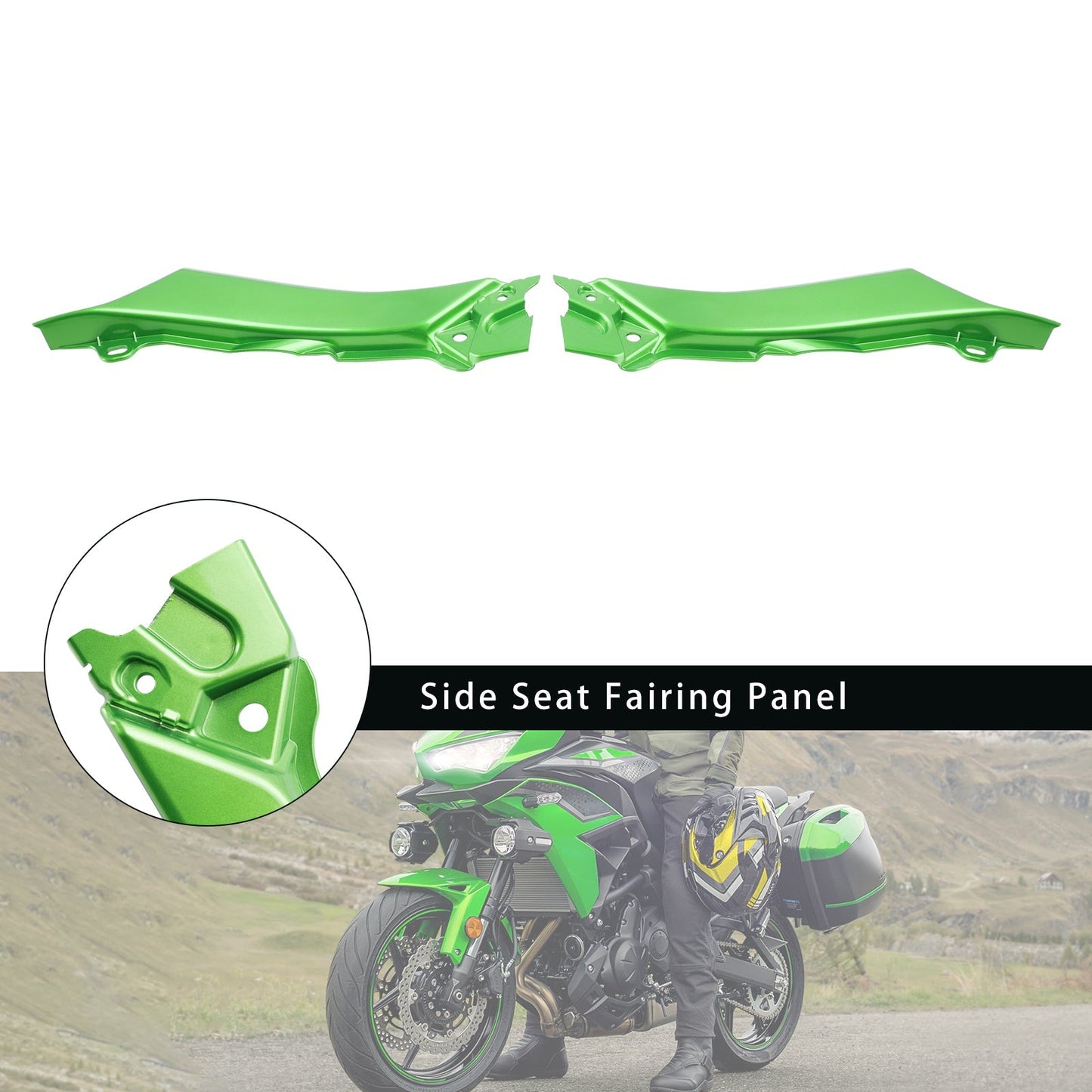 Panel de carenado del asiento lateral Kawasaki Versys 650 KLE650 22-24