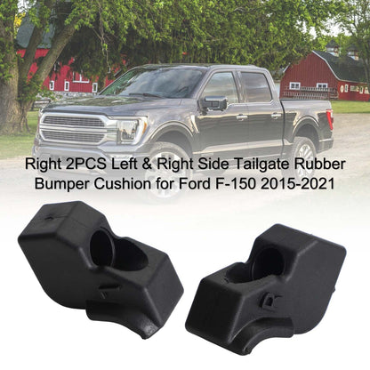 2015-2021 Ford F-150 2PCS Left & Right Side Tailgate Rubber Bumper Cushion