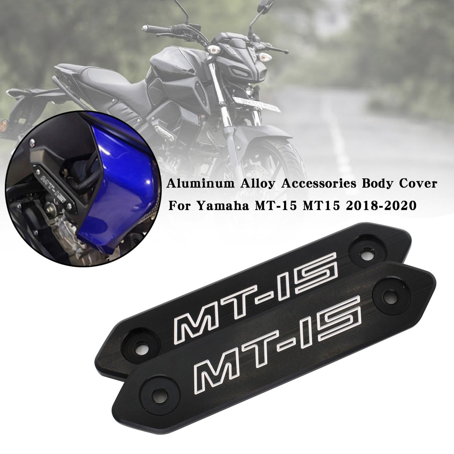 Cubierta de carrocería de aleación de aluminio para Yamaha MT 15 MT-15 MT15 2018-2020