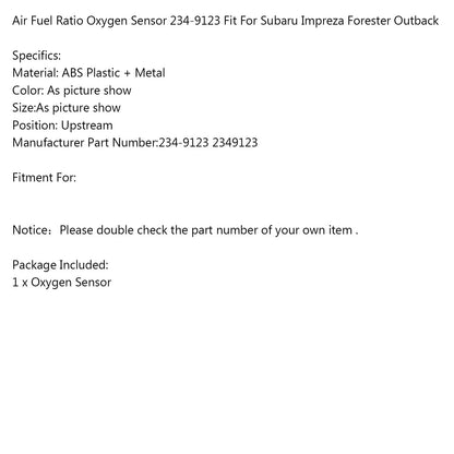 Subaru Impreza Forester Outback Air Fuel Ratio Oxygen Sensor 2349123