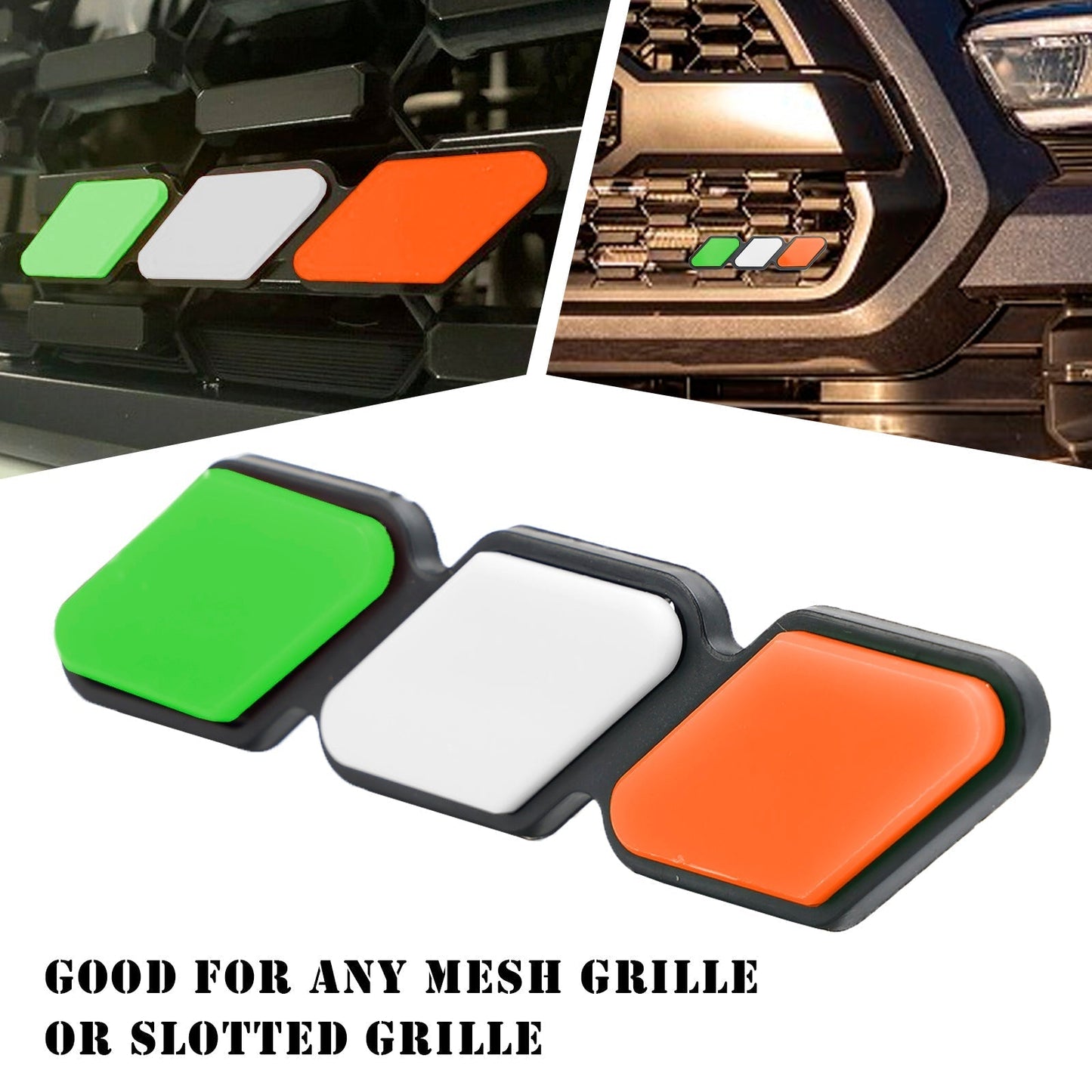Emblème de calandre tricolore pour Toyota Tacoma TRD Tundra RAV4, accessoires de voiture