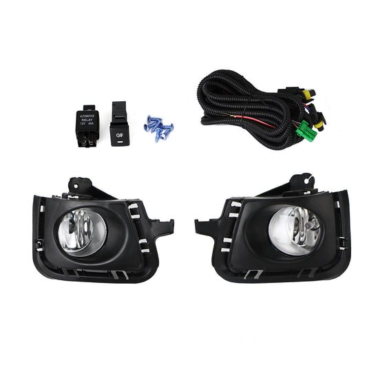Feux antibrouillard avant transparents pour Toyota Prius C 12-14 avec lunette et interrupteur