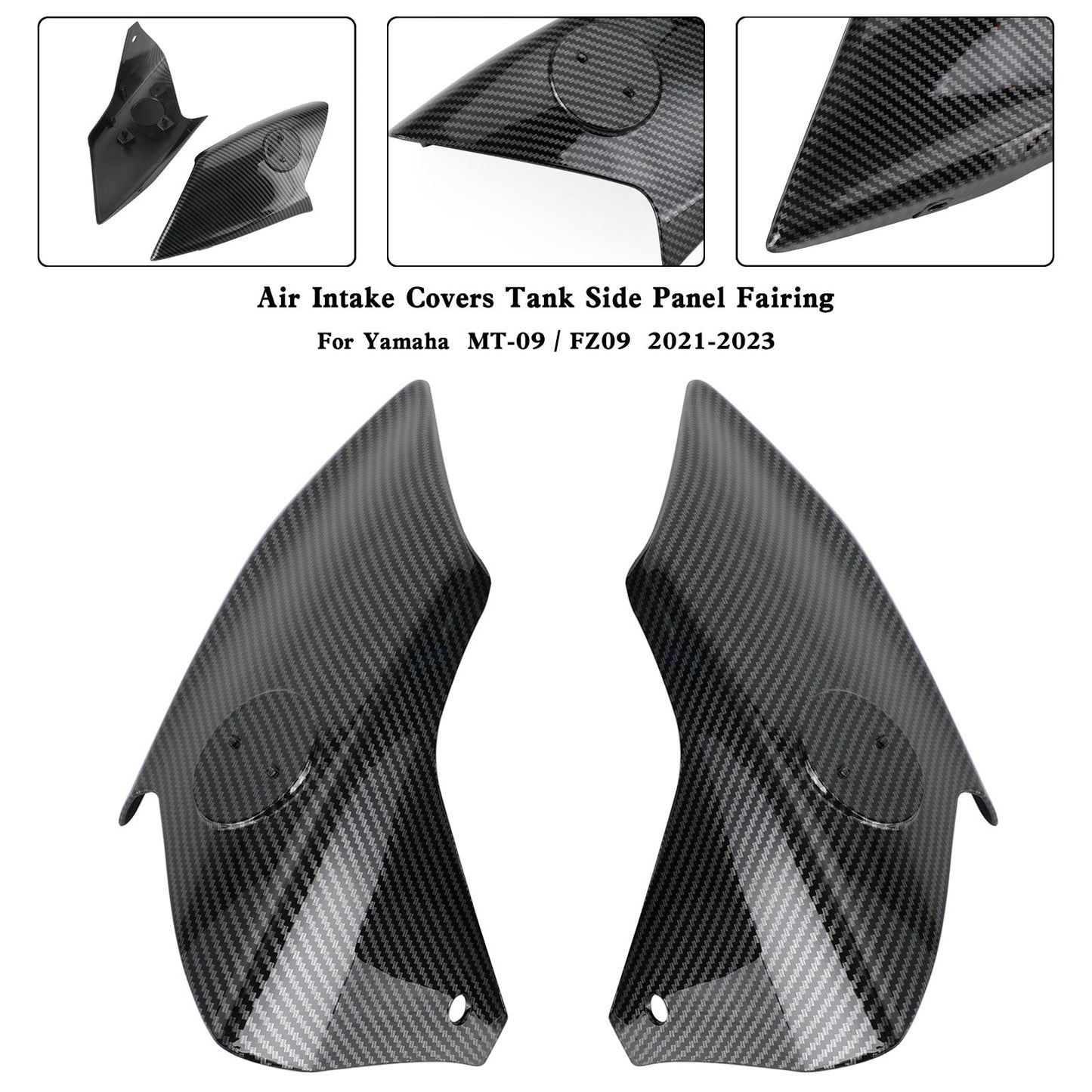 21-23 Yamaha MT-09 / FZ09 Air Intake Covers Tank Side Panel Fairing