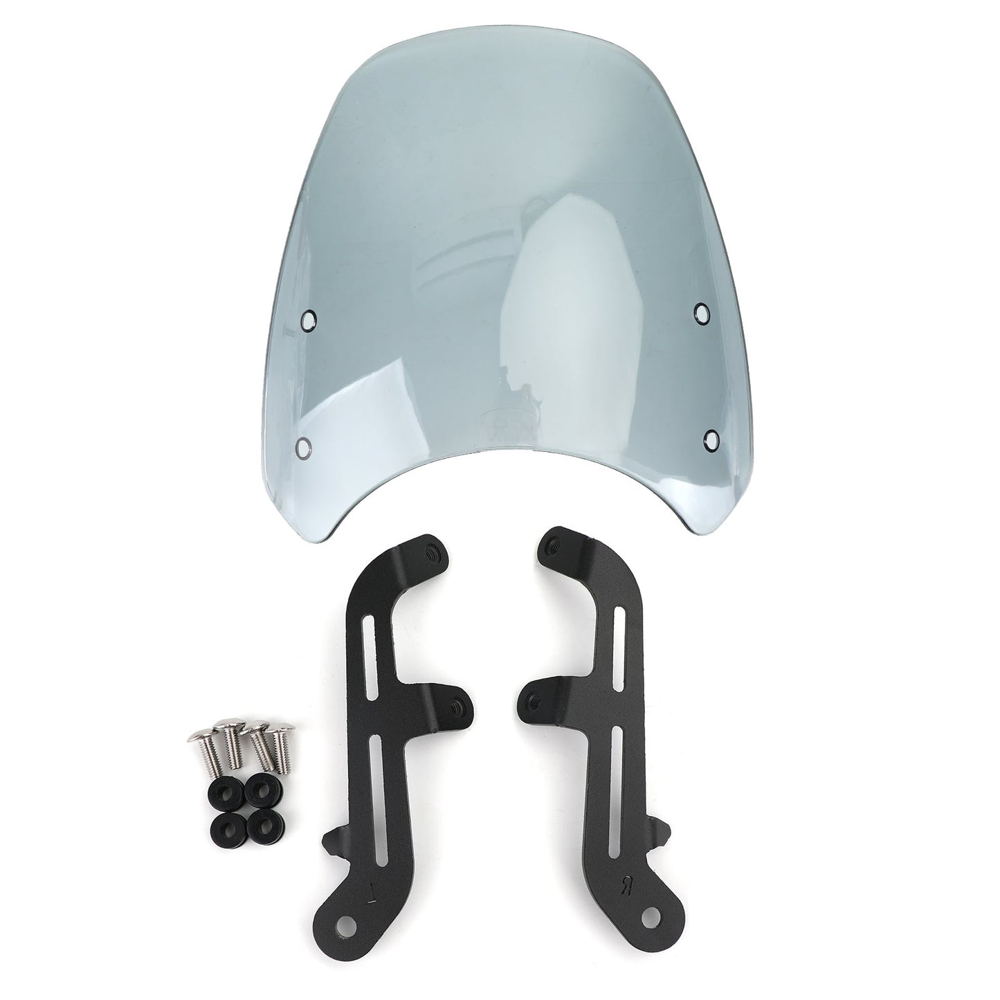 Pare-brise en plastique ABS pour moteur Triumph Bonneville T100 T120, gris