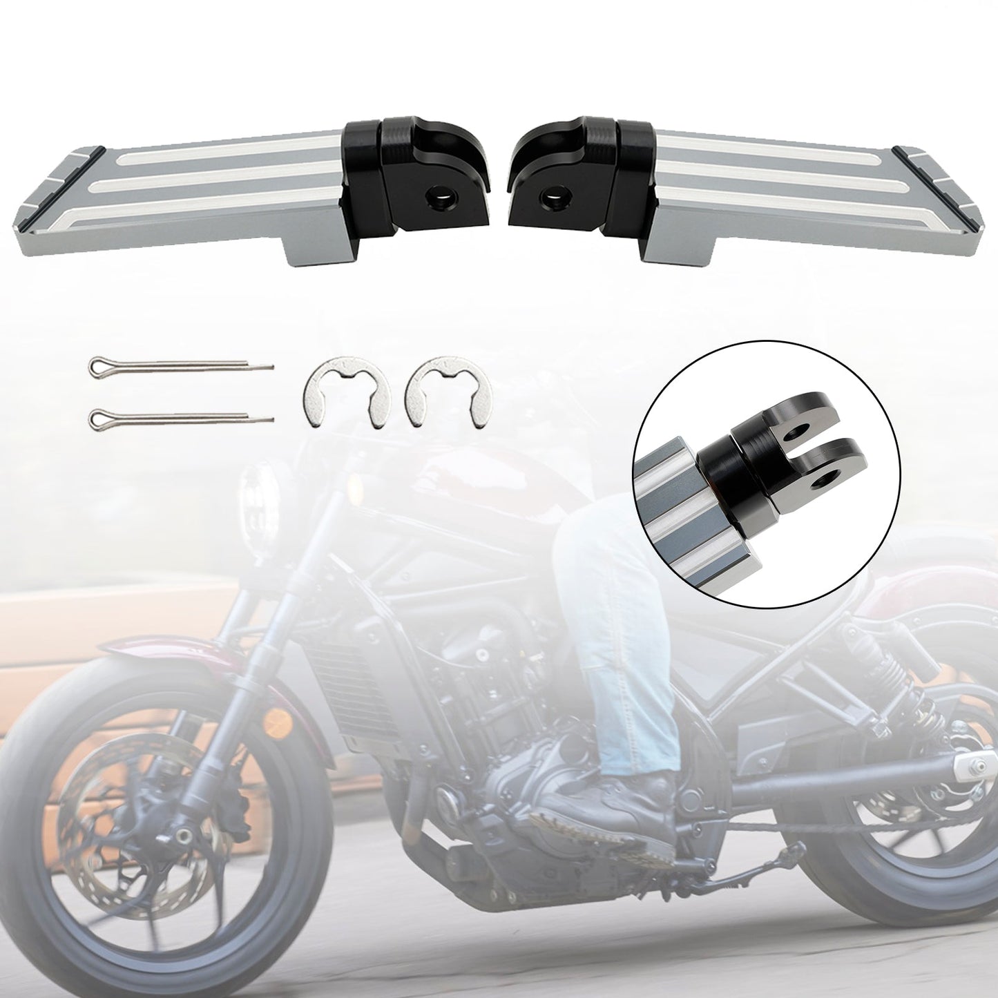 Repose-pieds avant pour Rebel 1100 CM1100 CMX 1100 DCT/MT 2021-2023