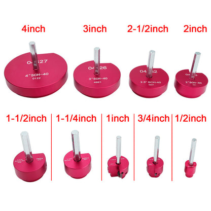 9PCS PVC Pipe Reamer Kit Fitting Socket Saver SCH Plumbing Tools For 1/2" Drills