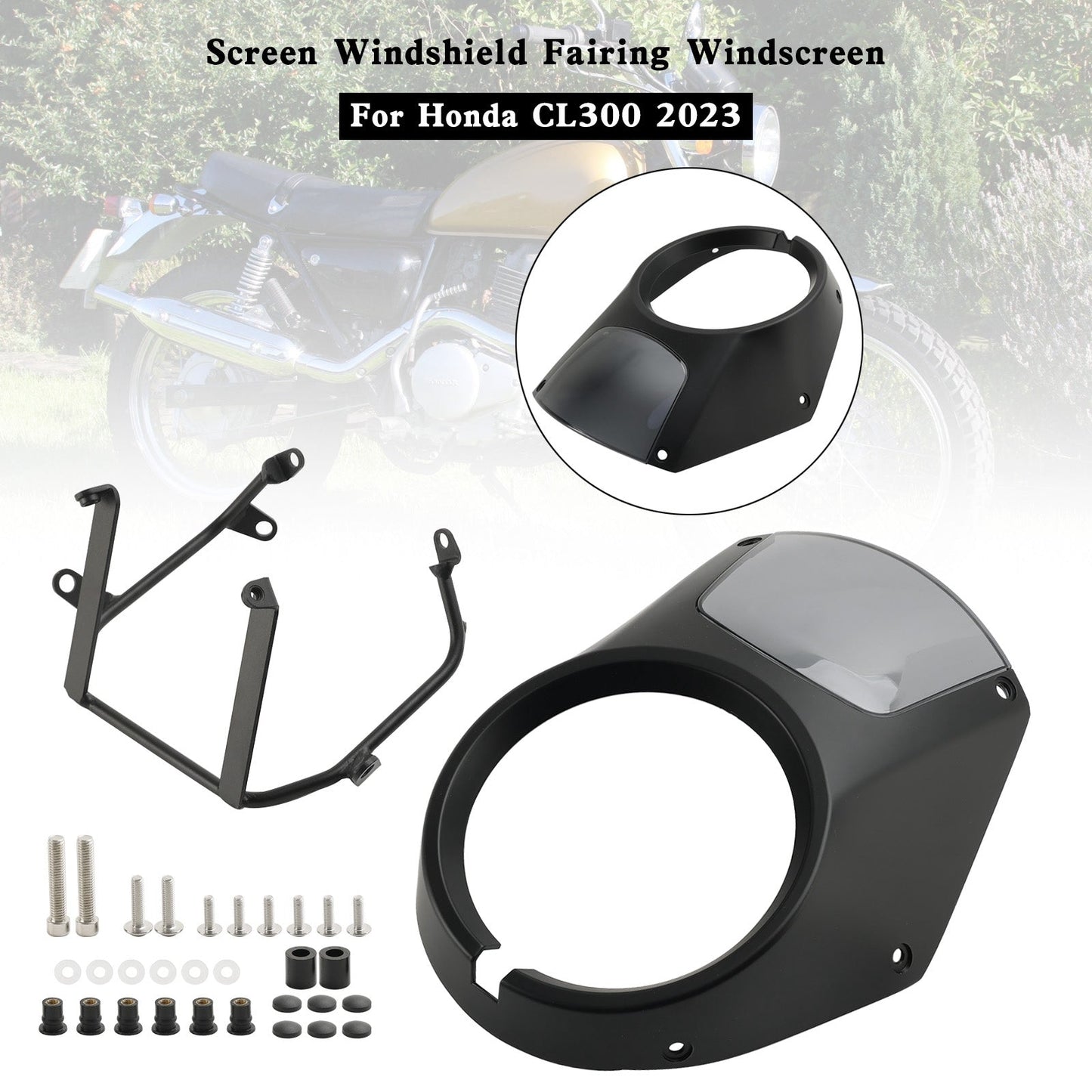 Headlight Windshield Fairing Windscreen For For Honda CL300 2023