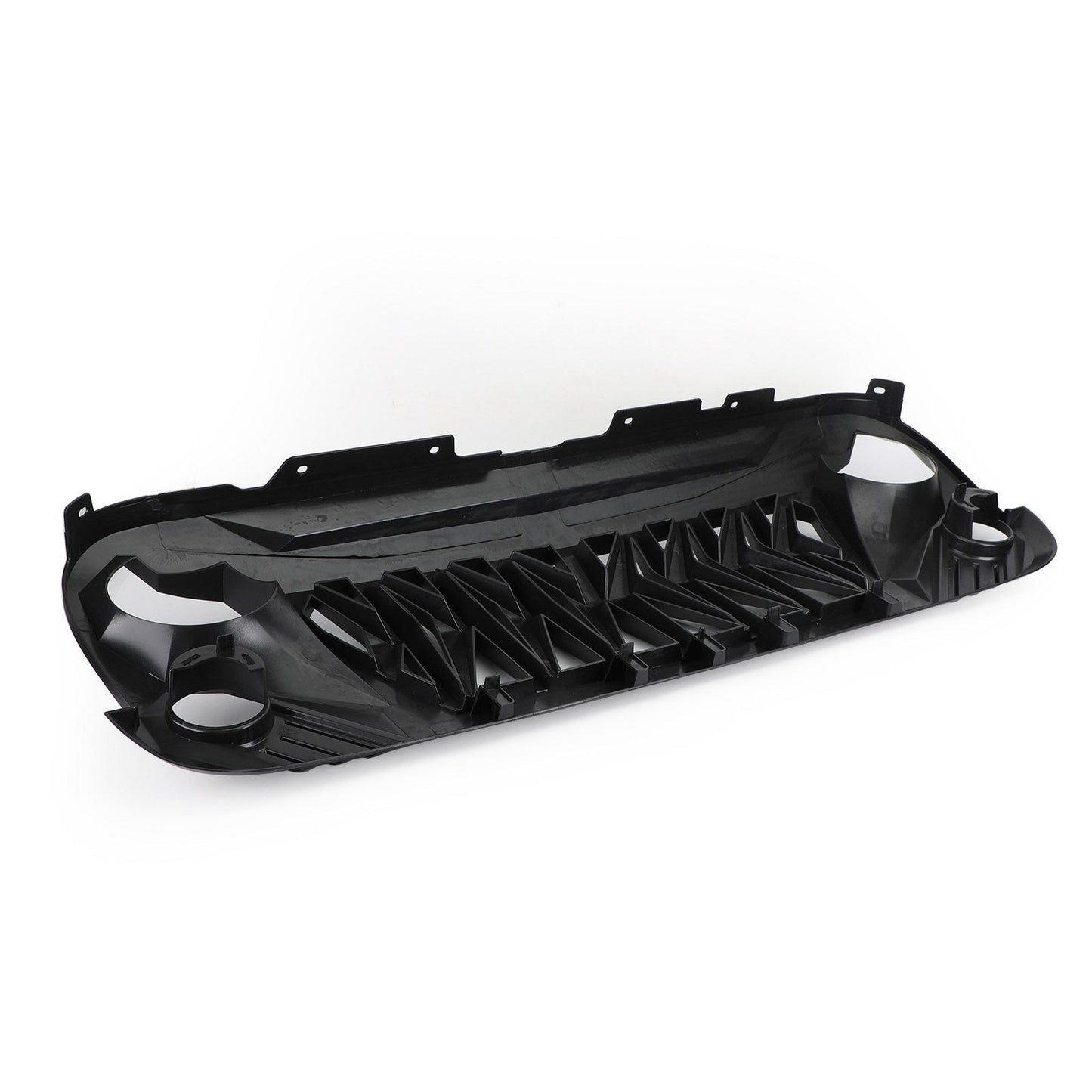 Jeep 2007-2018 Wrangler JK JKU Matte Black ABS Grill Replacement Front Shark Grille