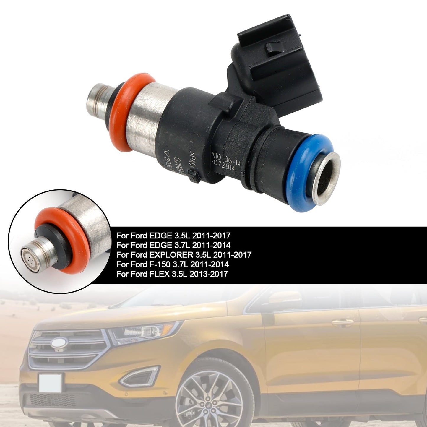 2017 CONTINENTAL 3.7L 1 pieza Inyector de combustible 0280158191