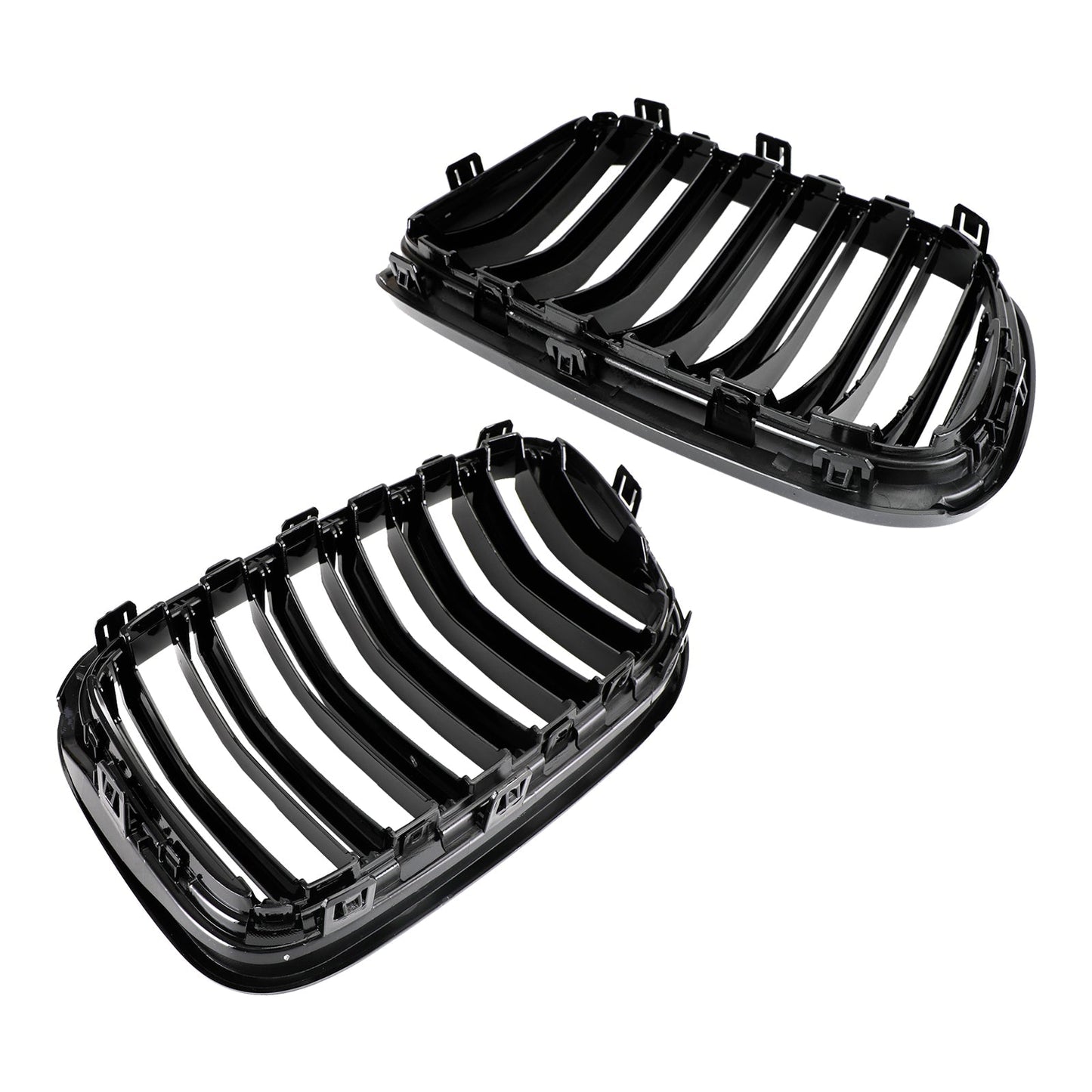 2010-2014 BMW X3 F25 xDrive28i/xDrive35i/xDrive20d/xDrive30d Gloss Black Grille Front Bumper Kidney Grill