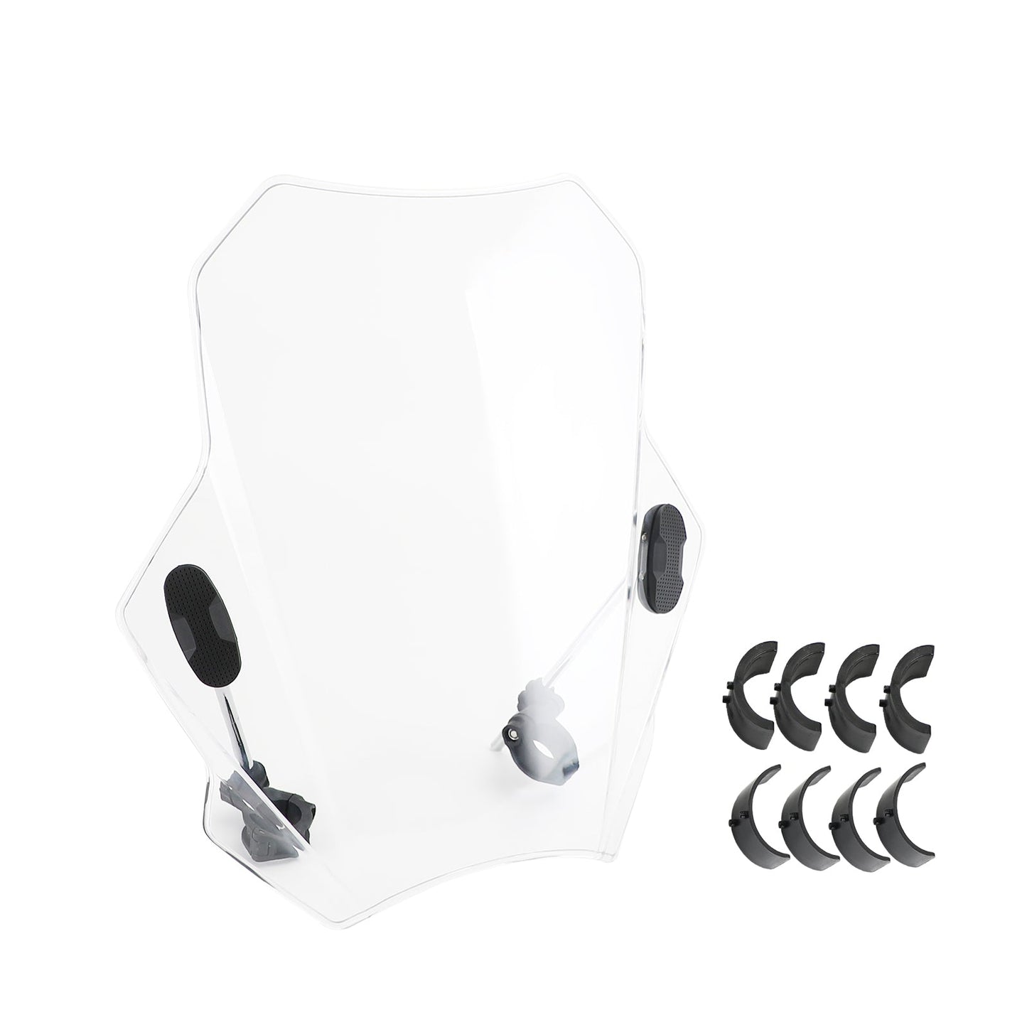 Pare-brise universel réglable pour moto, guidon de 22 mm, 25 mm et 28 mm
