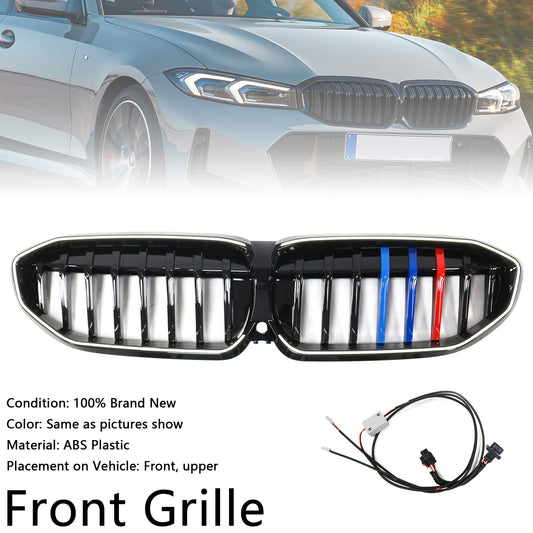 2019-2022 Black Kidney Grille Grill 51138072085 Fit BMW 3 Series G20 M-Style