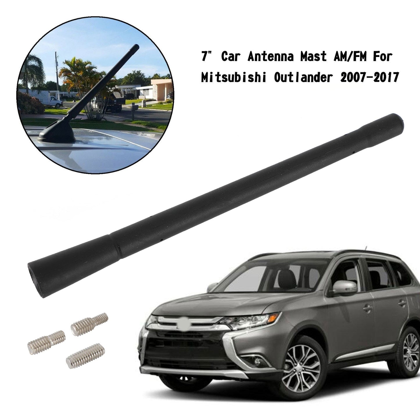 2007-2017 Mitsubishi Outlander 7" Car Antenna Mast AM/FM