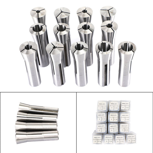 Precision R8 Collet Set 13pc Mill Collets Set���Collets For Mill Machine
