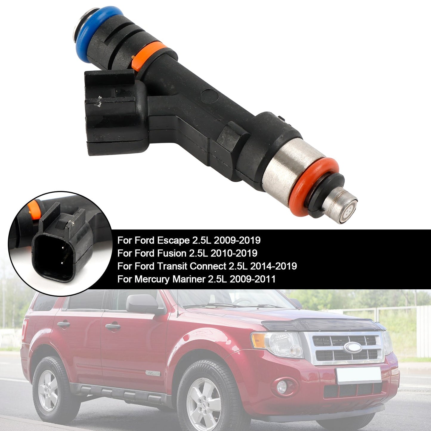 2010-2019 Ford Fusion 2.5L Fuel Injector 0280158162 9E5Z9F593A 822-11210 800-2035N