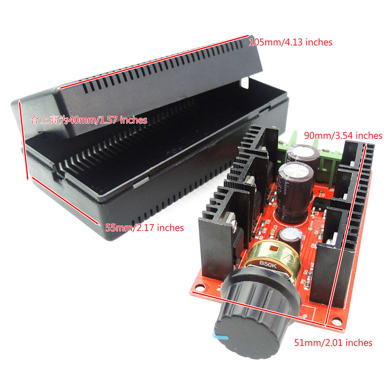 Contrôleur de vitesse de moteur à balais CC 12 V 24 V 48 V 2 000 W 10-50 V 40 A PWM HHO RC