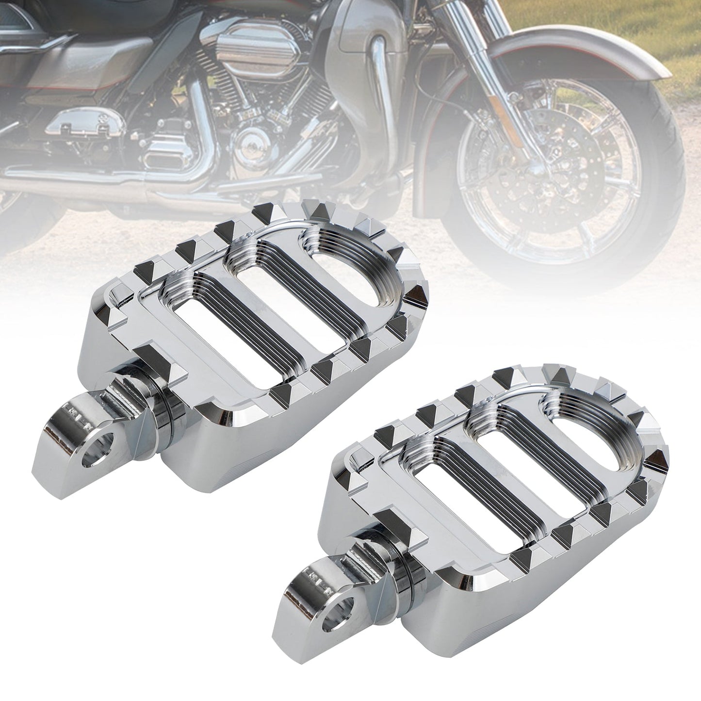 Repose-pieds avant pour Dyna Sportster 883 Electra Glide Road Glide