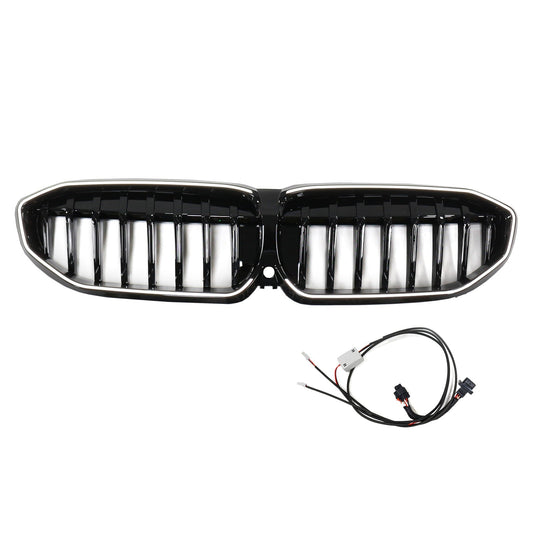 2019-2022 BMW 3 Series G20 Glossy Black Kidney Grille Grill 51138072085