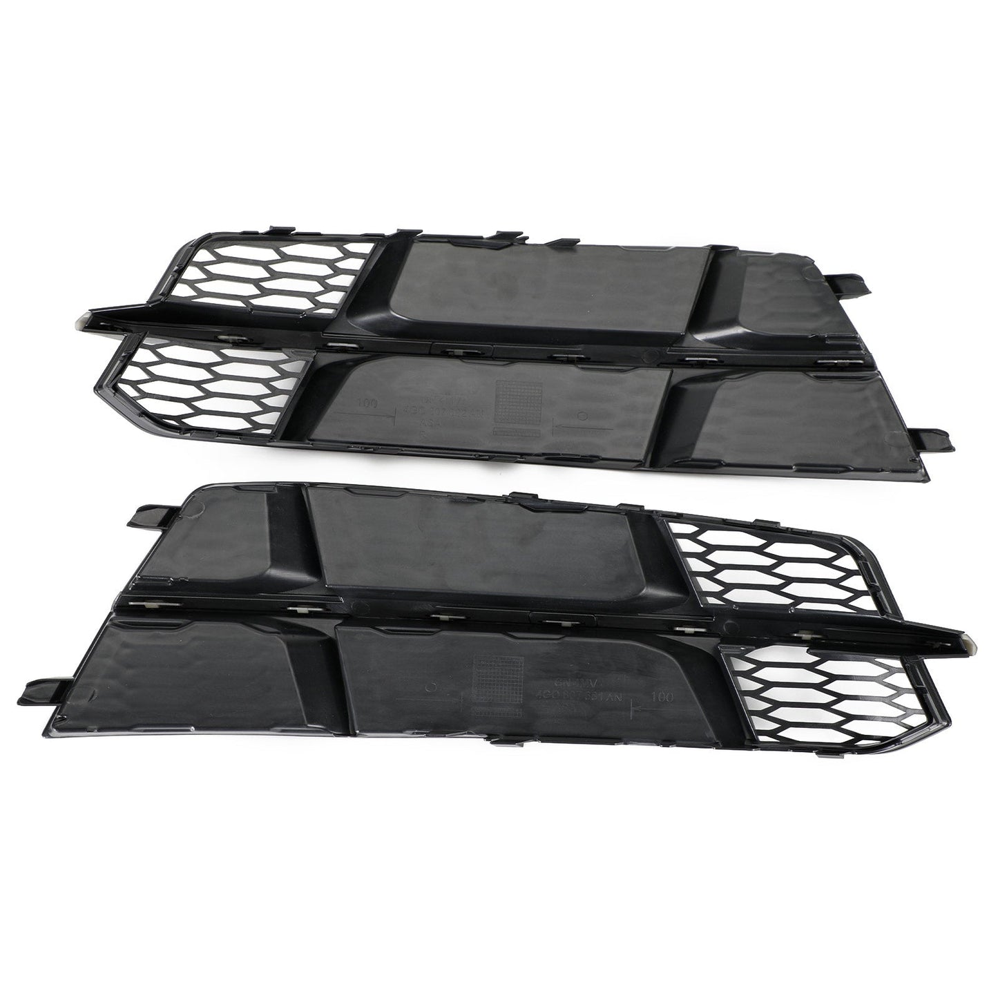 2016-2018 Audi A6 C7 S-Line Bumper Front Bumper Lower Grille Grill Matt Black 4G0807681AN 4G0807682AN Generic