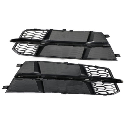 2016-2018 Audi A6 C7 S-Line Bumper Front Bumper Lower Grille Grill Matt Black 4G0807681AN 4G0807682AN Generic