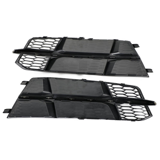 2016-2018 Audi A6 C7 S-Line Bumper Front Bumper Lower Grille Grill Matt Black 4G0807681AN 4G0807682AN Generic