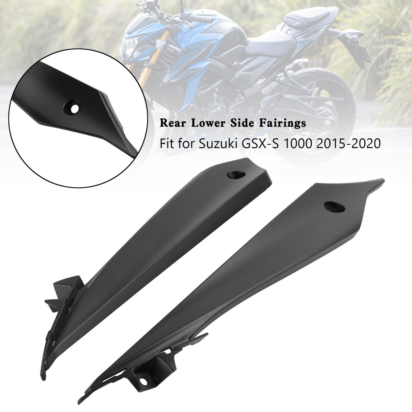 Carénages latéraux inférieurs arrière pour Suzuki GSX-S 1000 2015-2020