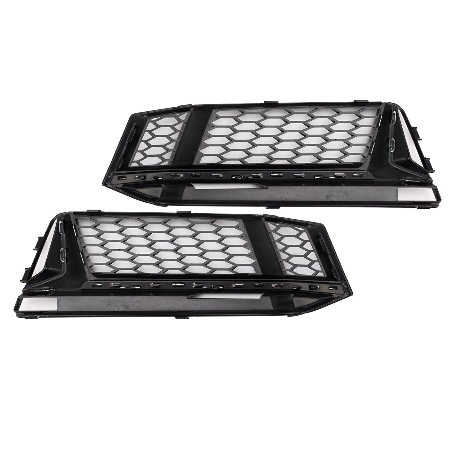 2016-2018 2PCS Fog Light Cover Grille Grill Fit AUDI A4 B9 S-Line S4
