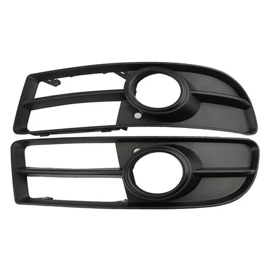 1 Pair Front Bumper Fog Light Grill Cover Bezel For Audi A4 B7 S-Line S4 2005-08