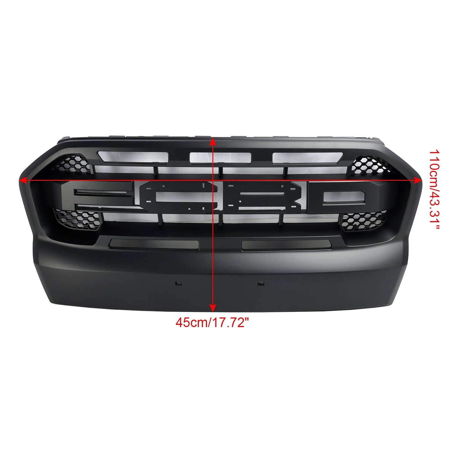 Raptor Style Front Bumper Grill Grille Fit Ford Ranger 2015-2019 T7 W/LED