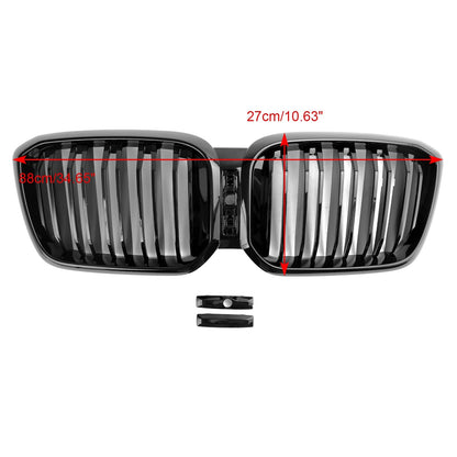 2022-2023 BMW X3 G01 X4 G02 xDrive30i/xDrive20d/xDrive30d/xDrive30e/M40i Front Kidney Grill Gloss Black Grille